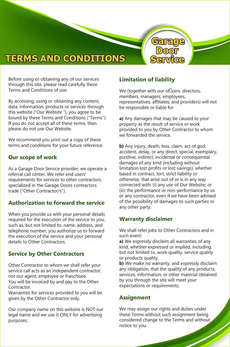 Master Garage Door Service Glendale, CA 818-798-1565